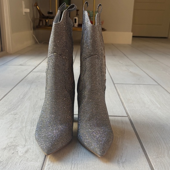 MIA Silver Sparkle Western Boots Size 7.5 NWT - Picture 8 of 15